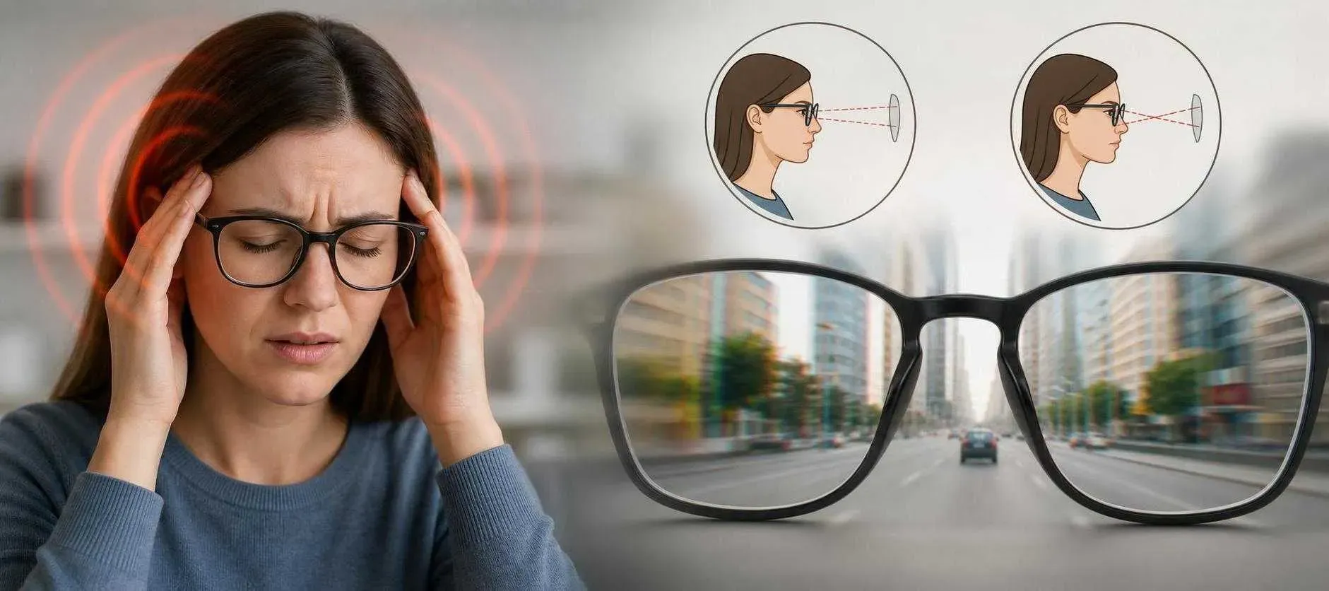 چرا عینک میزنم سردرد میگیرم؟